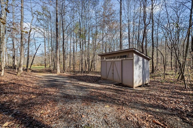 view of outbuilding