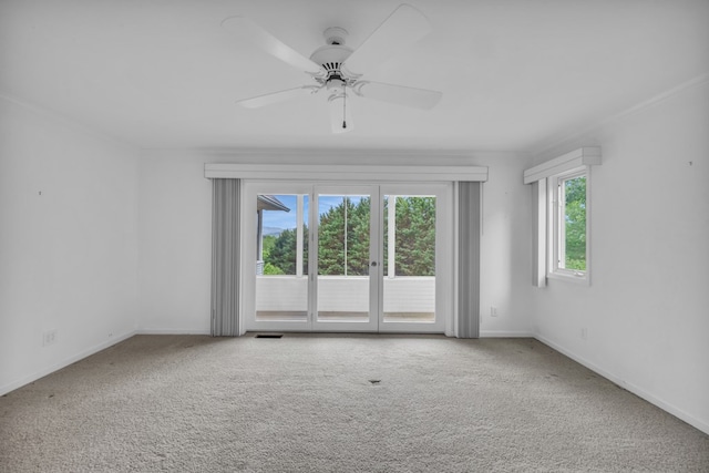 498 Old Dyer Rd, Hayesville, NC 28904 - carpeted empty room featuring a ceiling fan and baseboards