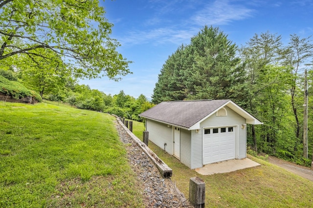 498 Old Dyer Rd, Hayesville, NC 28904 - detached garage with driveway