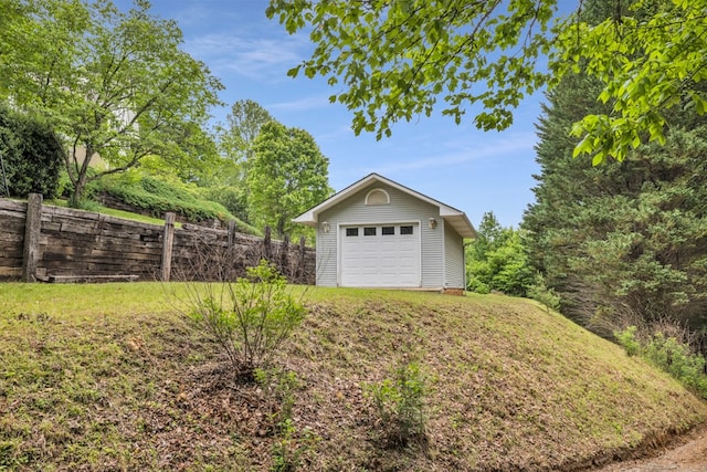 498 Old Dyer Rd, Hayesville, NC 28904 - detached garage with fence