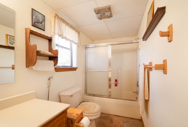 1544 Country Walk, Murphy, NC 28906 - full bathroom with combined bath / shower with glass door, toilet, and vanity