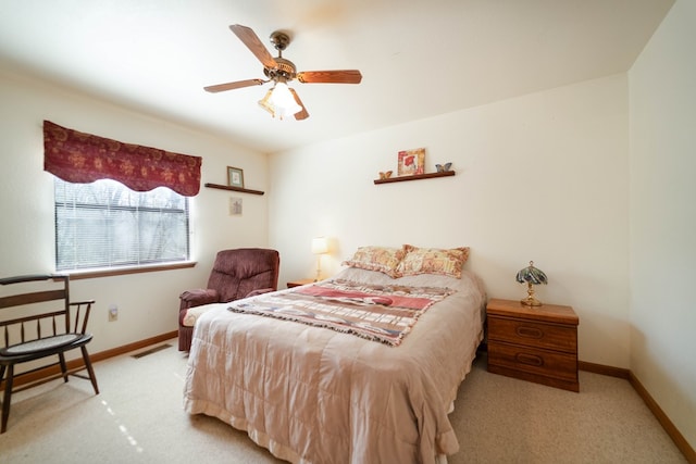 1544 Country Walk, Murphy, NC 28906 - carpeted bedroom featuring a ceiling fan, baseboards, and visible vents