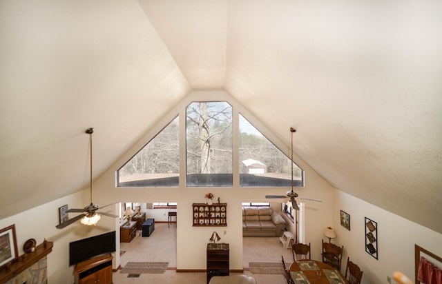 1544 Country Walk, Murphy, NC 28906 - bonus room with ceiling fan, carpet, and a healthy amount of sunlight