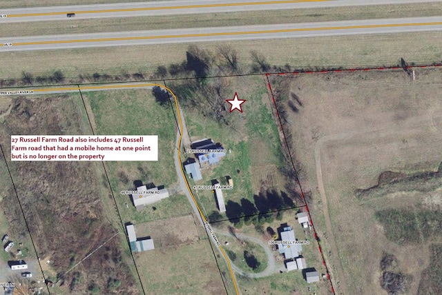27 Russell Farm Rd, Andrews, NC 28901 - map of property location with property boundaries highlighted