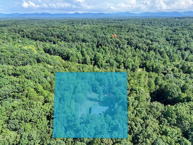 bird's eye view featuring a mountain view