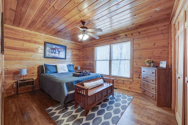 480 Sugar Mountain Rd, Blue Ridge, GA 30513 - bedroom featuring wood finished floors, wood ceiling, and wood walls