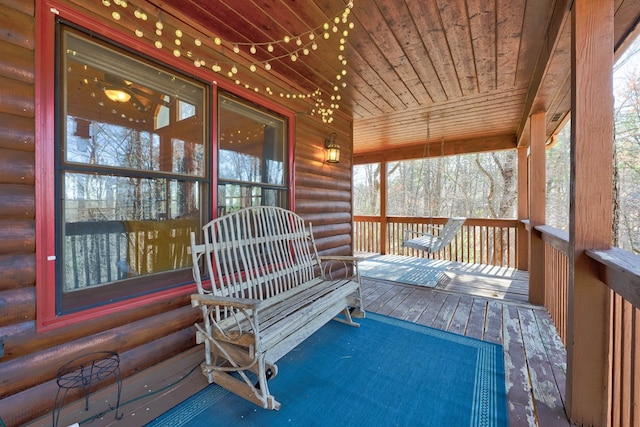 480 Sugar Mountain Rd, Blue Ridge, GA 30513 - view of wooden terrace