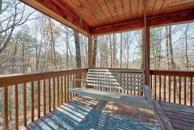 480 Sugar Mountain Rd, Blue Ridge, GA 30513 - view of wooden terrace