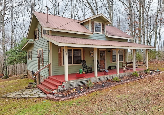 view of front of house featuring a porch