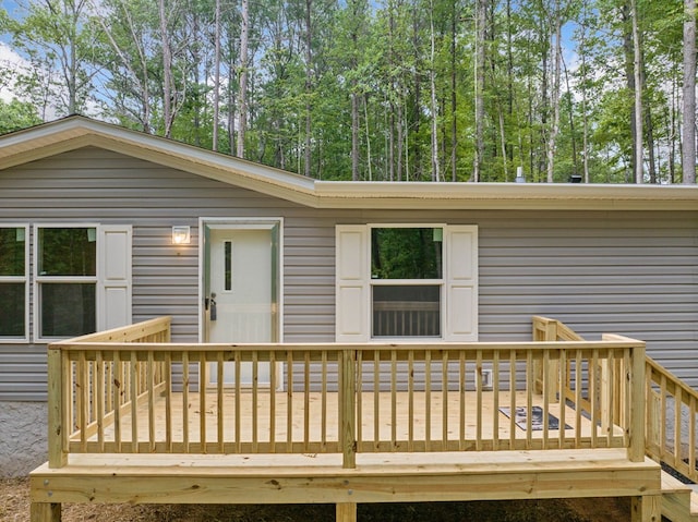 220 Jetty Dr, Ellijay, GA 30540 - deck featuring view of scattered trees