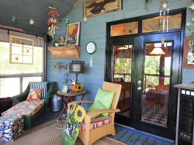 120 Sunrock Mountain Trc, Blue Ridge, GA 30513 - sunroom / solarium with vaulted ceiling and french doors