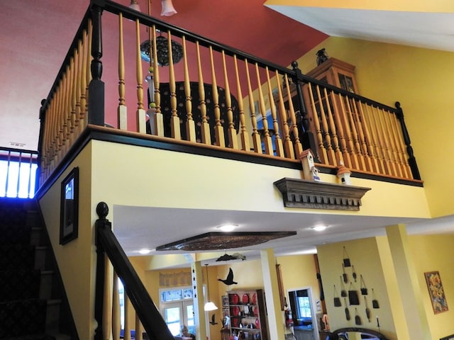 120 Sunrock Mountain Trc, Blue Ridge, GA 30513 - stairway with healthy amount of natural light