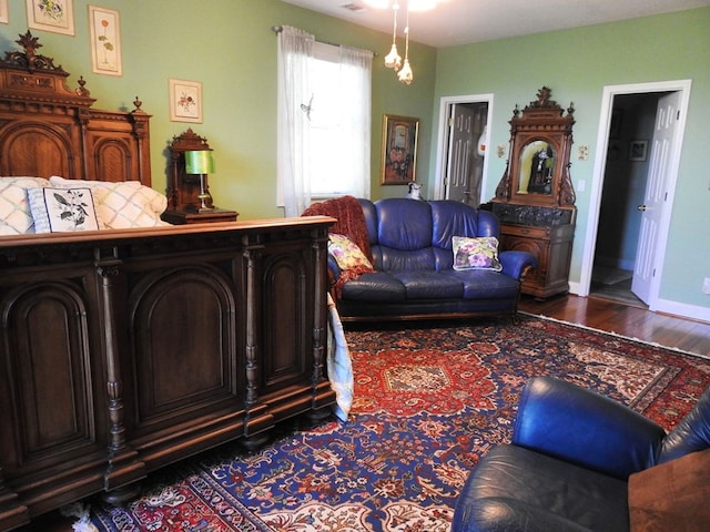 120 Sunrock Mountain Trc, Blue Ridge, GA 30513 - bedroom with dark wood finished floors and baseboards