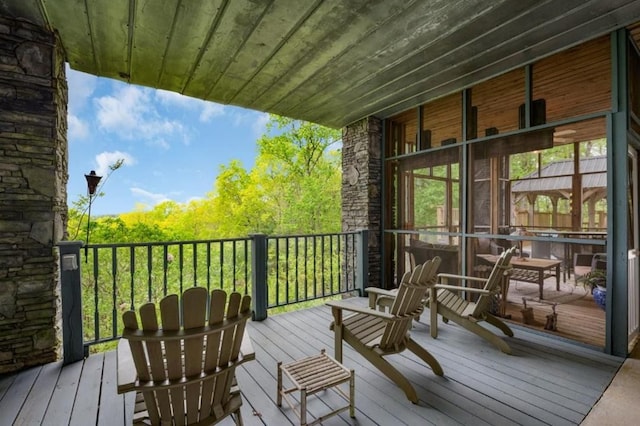 120 Sunrock Mountain Trc, Blue Ridge, GA 30513 - view of wooden deck