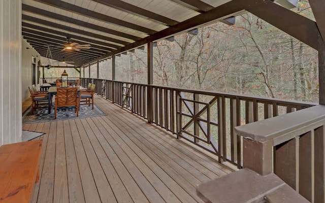 7670 Hiawassee Wilderness, Hiawassee, GA 30546 - deck with outdoor dining area