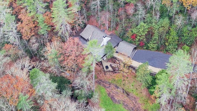7670 Hiawassee Wilderness, Hiawassee, GA 30546 - aerial overview of property's location with a heavily wooded area