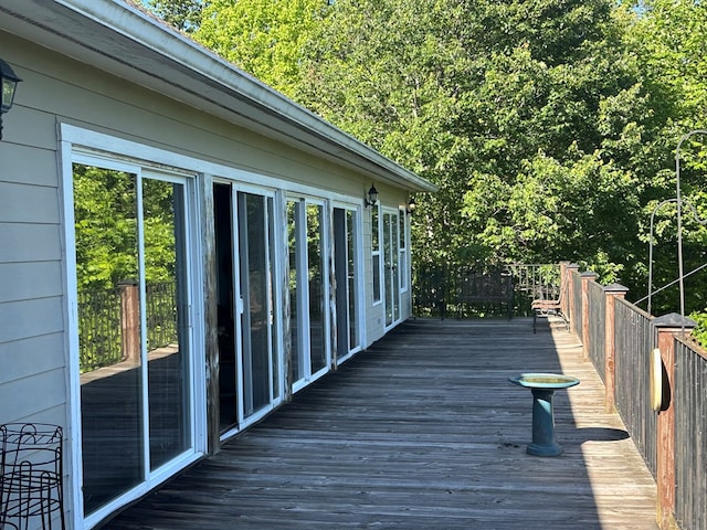 1207 Bullen Gap Rd, Blue Ridge, GA 30513 - view of wooden terrace