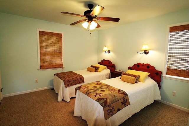 140 Hannel Dr, Murphy, NC 28906 - carpeted bedroom with baseboards and ceiling fan