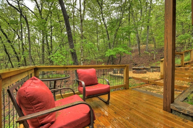 view of deck