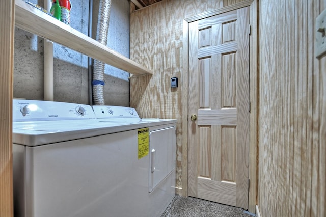washroom with washer and clothes dryer