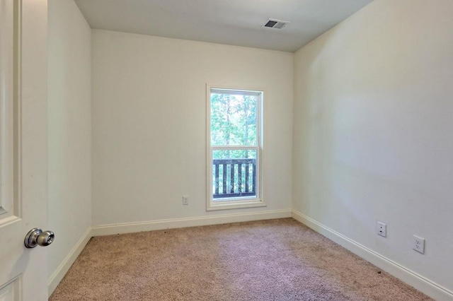 view of carpeted empty room