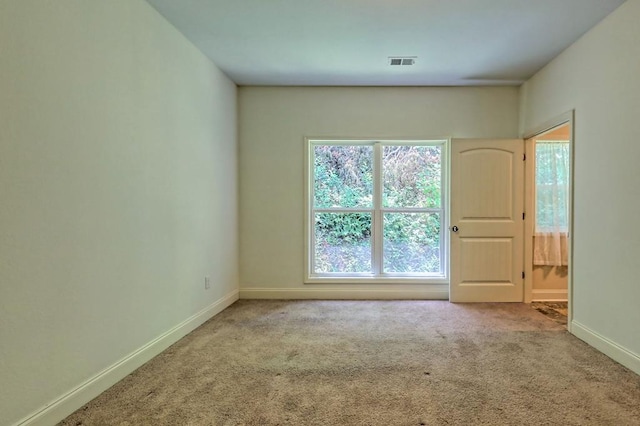 view of carpeted empty room