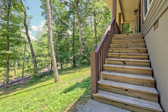 view of staircase