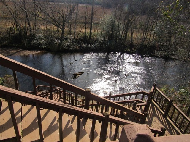 exterior space featuring a water view