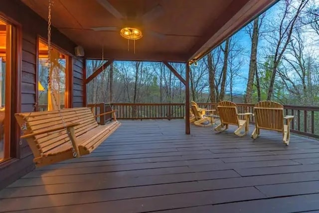 view of wooden terrace