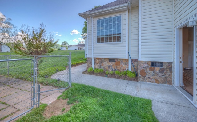 467 Greenlawn Cemetary Rd, Murphy, NC 28906 - view of home's exterior featuring crawl space, a gate, and fence