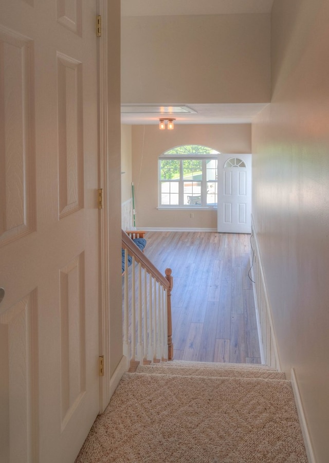467 Greenlawn Cemetary Rd, Murphy, NC 28906 - stairway featuring wood finished floors and baseboards