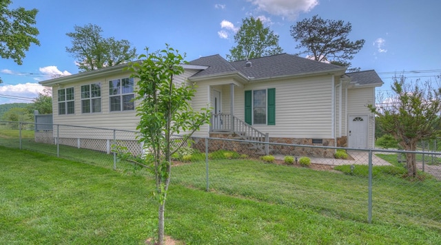 467 Greenlawn Cemetary Rd, Murphy, NC 28906 - view of front of home with crawl space and roof with shingles