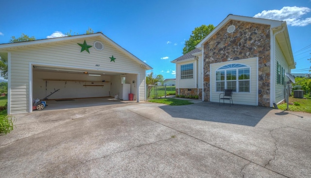 467 Greenlawn Cemetary Rd, Murphy, NC 28906 - detached garage featuring cooling unit