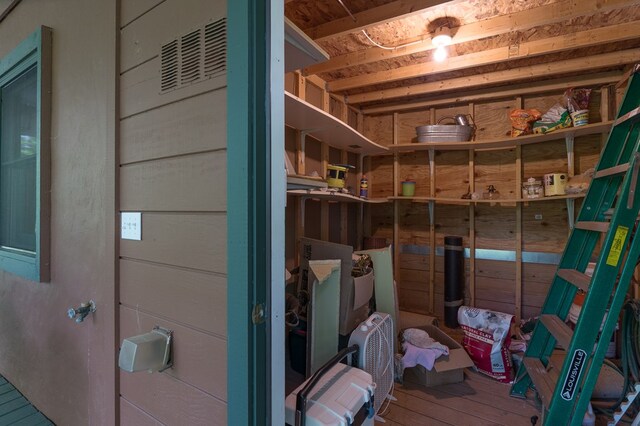 view of storage