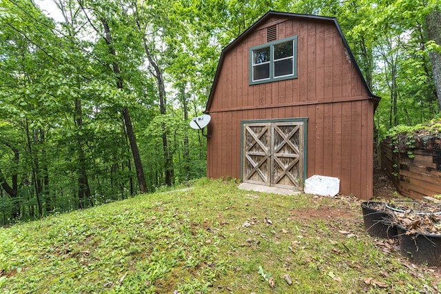 view of barn