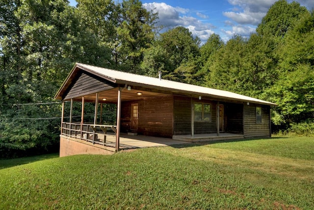 view of horse barn