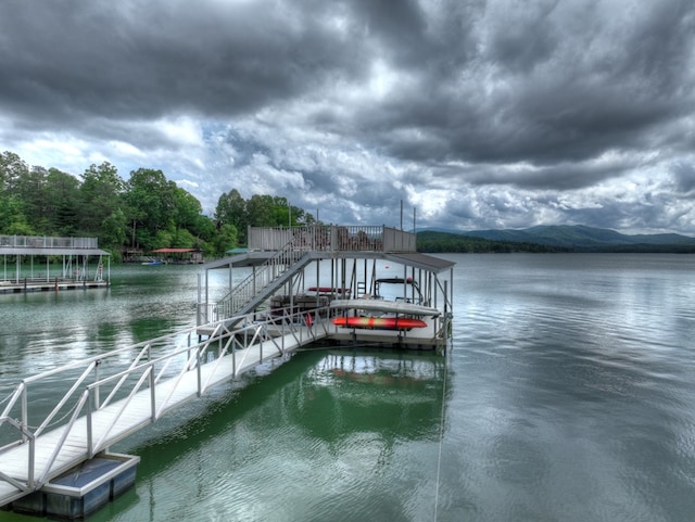 18 Mallard Ln, Morganton, GA 30560 - dock area with a water view and boat lift