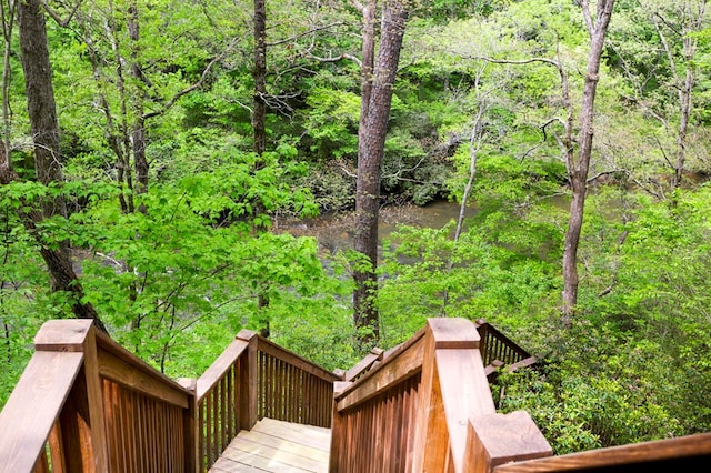 exterior space with a view of trees