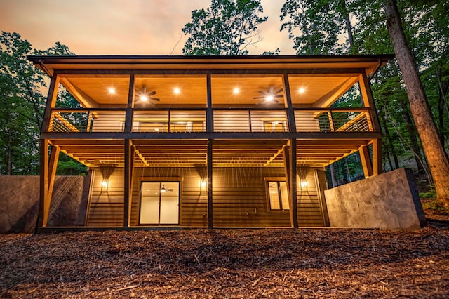 74 Cohutta Overlook Way, Blue Ridge, GA 30513 - back of property with a deck