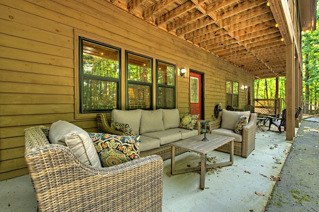 191 Deer Run Rd, Blairsville, GA 30512 - view of patio / terrace with an outdoor hangout area