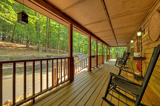 191 Deer Run Rd, Blairsville, GA 30512 - view of wooden porch