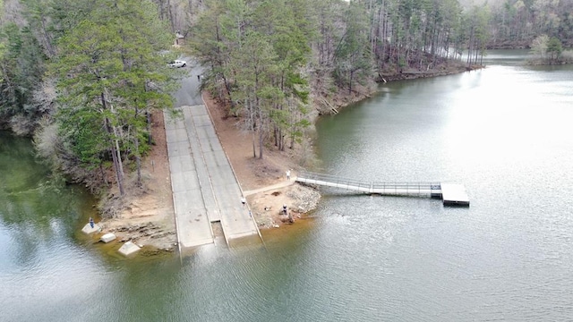 497 S Jakes Landing Way, Ellijay, GA 30540 - drone / aerial view of a large body of water and a forest