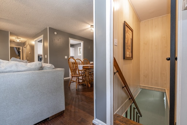 1214 Marrestop Rd, Murphy, NC 28906 - corridor featuring an upstairs landing, dark wood-style floors, and baseboards