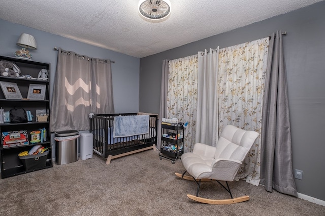 1214 Marrestop Rd, Murphy, NC 28906 - carpeted bedroom featuring a textured ceiling and a crib