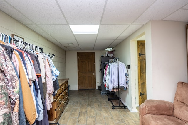 1214 Marrestop Rd, Murphy, NC 28906 - spacious closet featuring a paneled ceiling and light wood-type flooring
