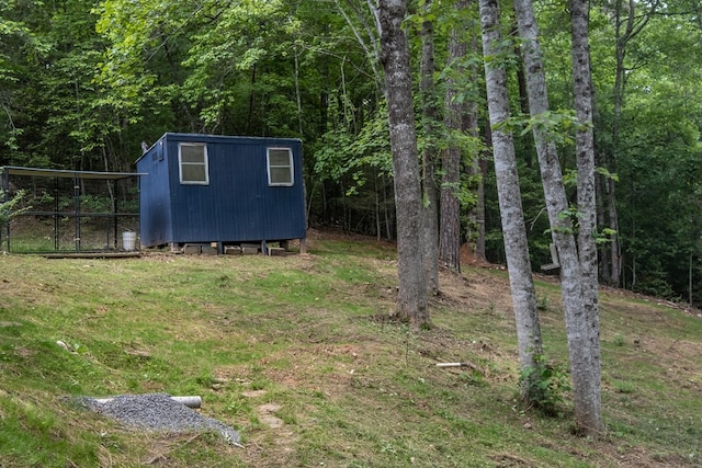 1214 Marrestop Rd, Murphy, NC 28906 - view of outdoor structure featuring a view of trees