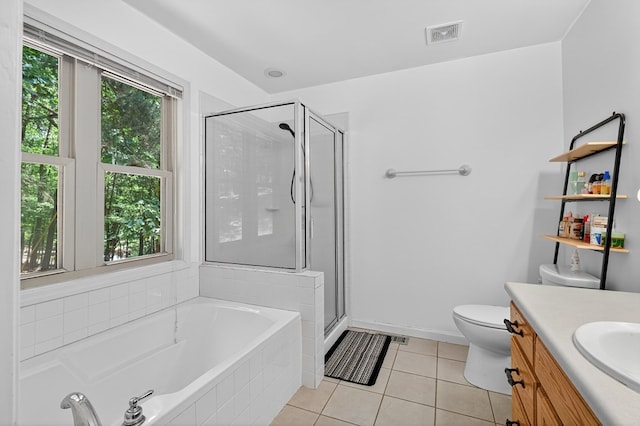 2790 Tamarack Dr, Jasper, GA 30143 - bathroom featuring healthy amount of natural light, vanity, a bath, and tile patterned flooring