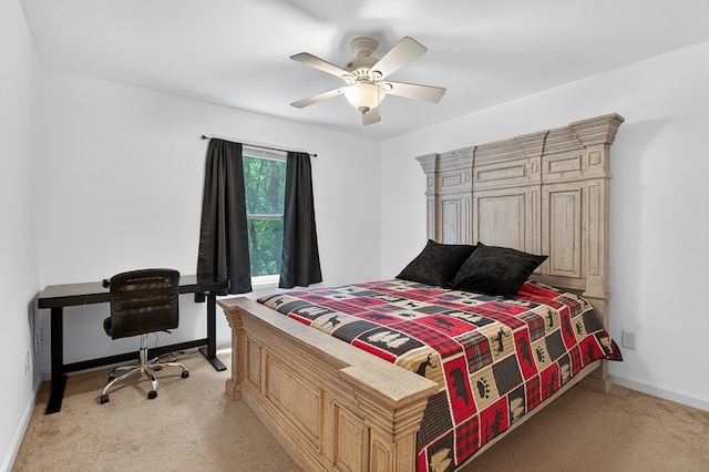 2790 Tamarack Dr, Jasper, GA 30143 - bedroom featuring light colored carpet and a ceiling fan
