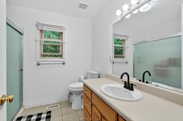 2790 Tamarack Dr, Jasper, GA 30143 - full bath featuring tile patterned floors, plenty of natural light, vanity, and a shower stall