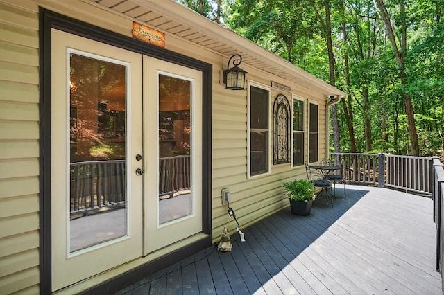 2790 Tamarack Dr, Jasper, GA 30143 - wooden deck featuring french doors
